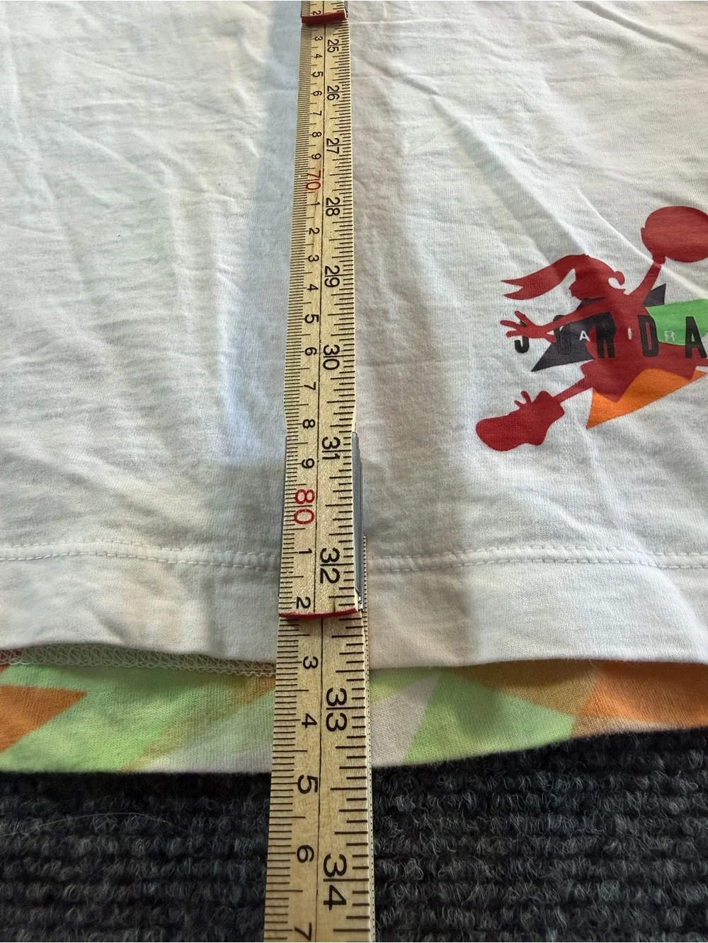 Jordan Men's Y2K Style White Bugs Bunny Space Jam Geometric Tank Top Size XXLT
